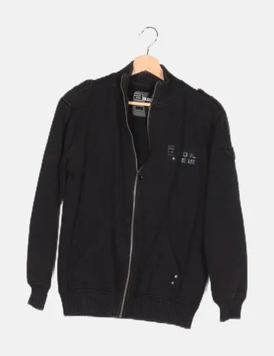 Bikool Chaqueta negra casual
