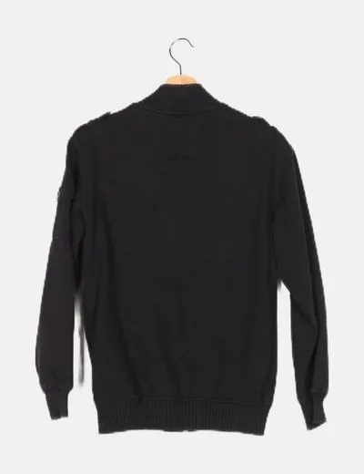 Bikool Chaqueta negra casual