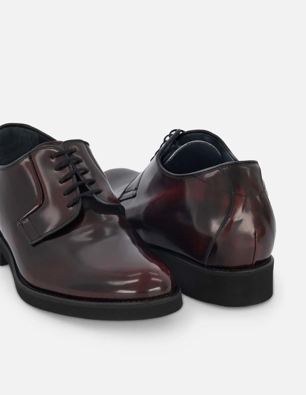 Blucher +7 cm de altura en Piel Napa