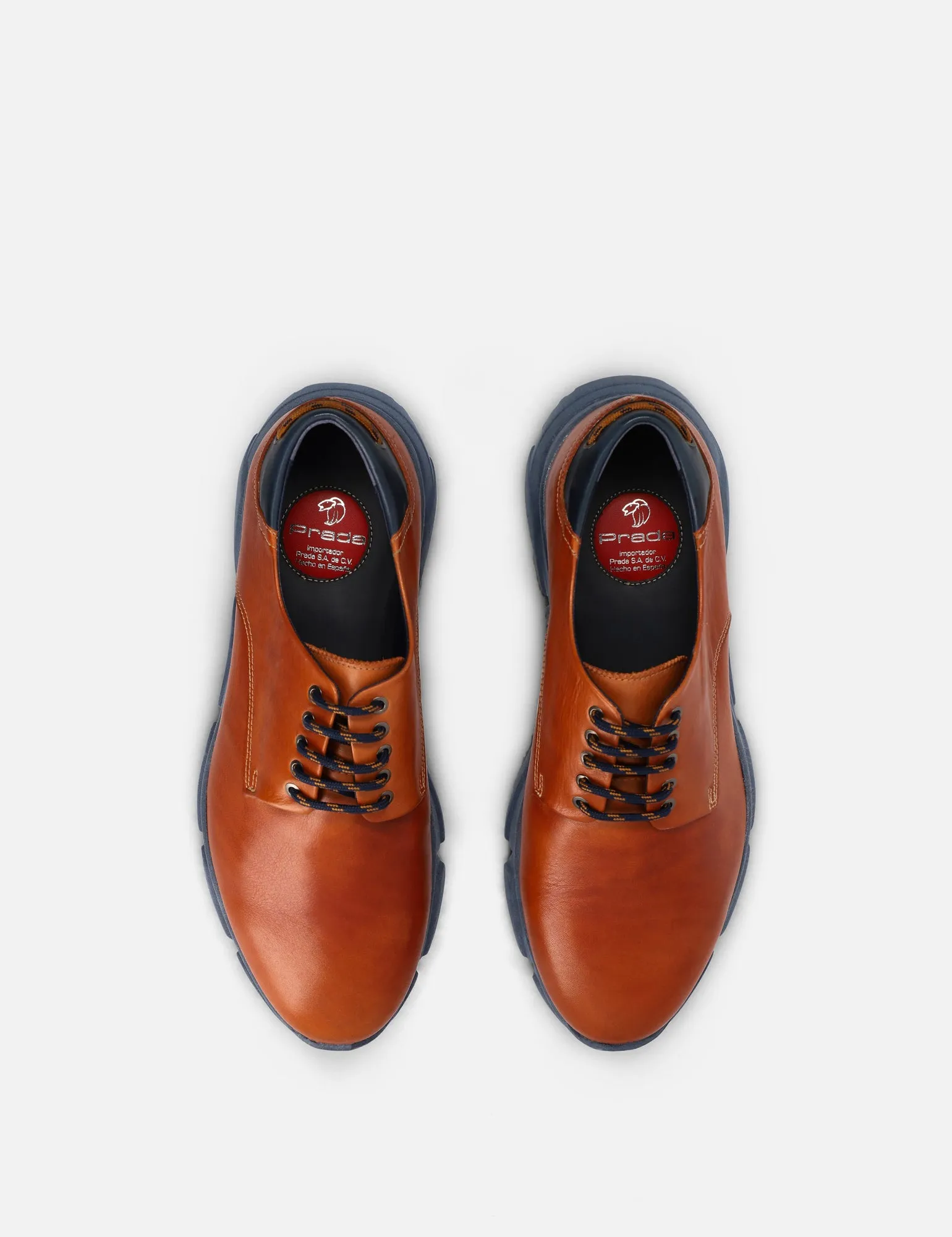 Blucher en piel napa color cuero