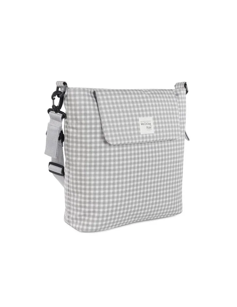 BOLSA CANASTILLA I LOVE VICHY GRIS WALKING MUM