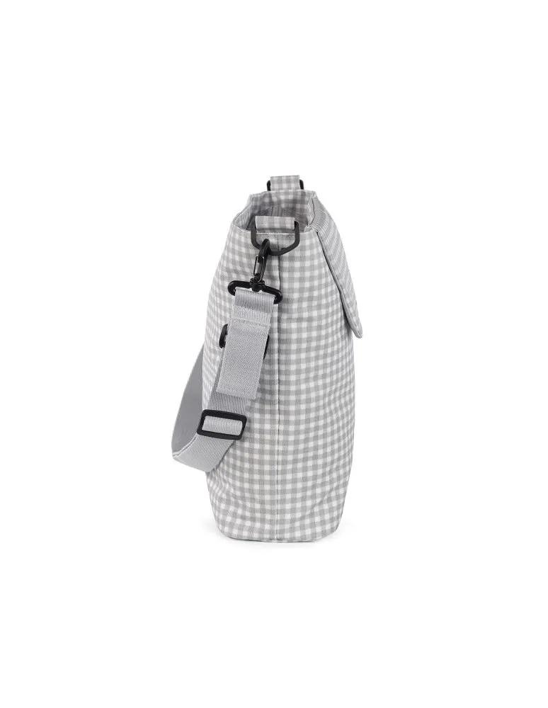 BOLSA CANASTILLA I LOVE VICHY GRIS WALKING MUM