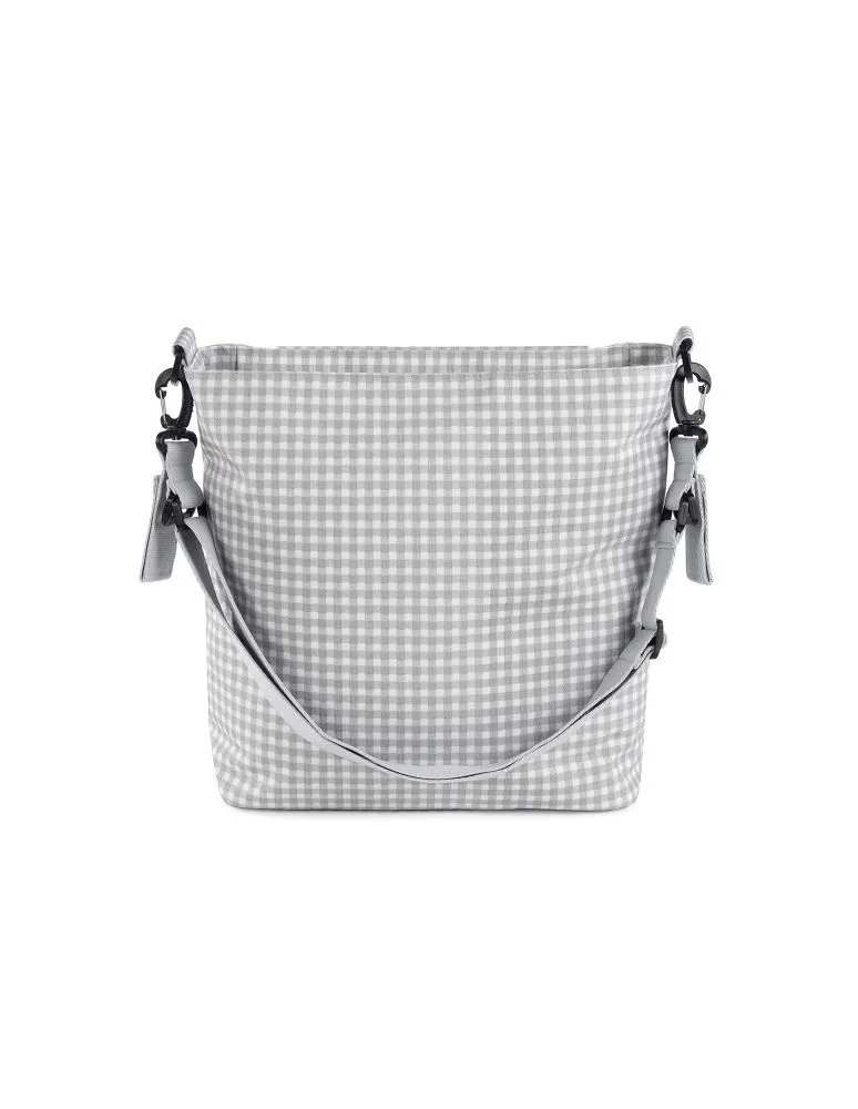 BOLSA CANASTILLA I LOVE VICHY GRIS WALKING MUM