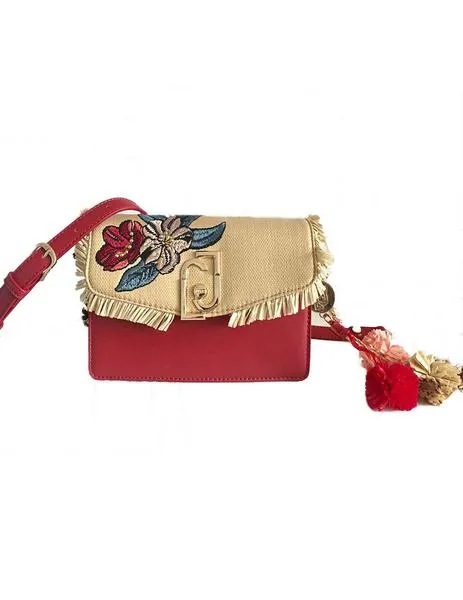 bolso liu.jo combinado rafia