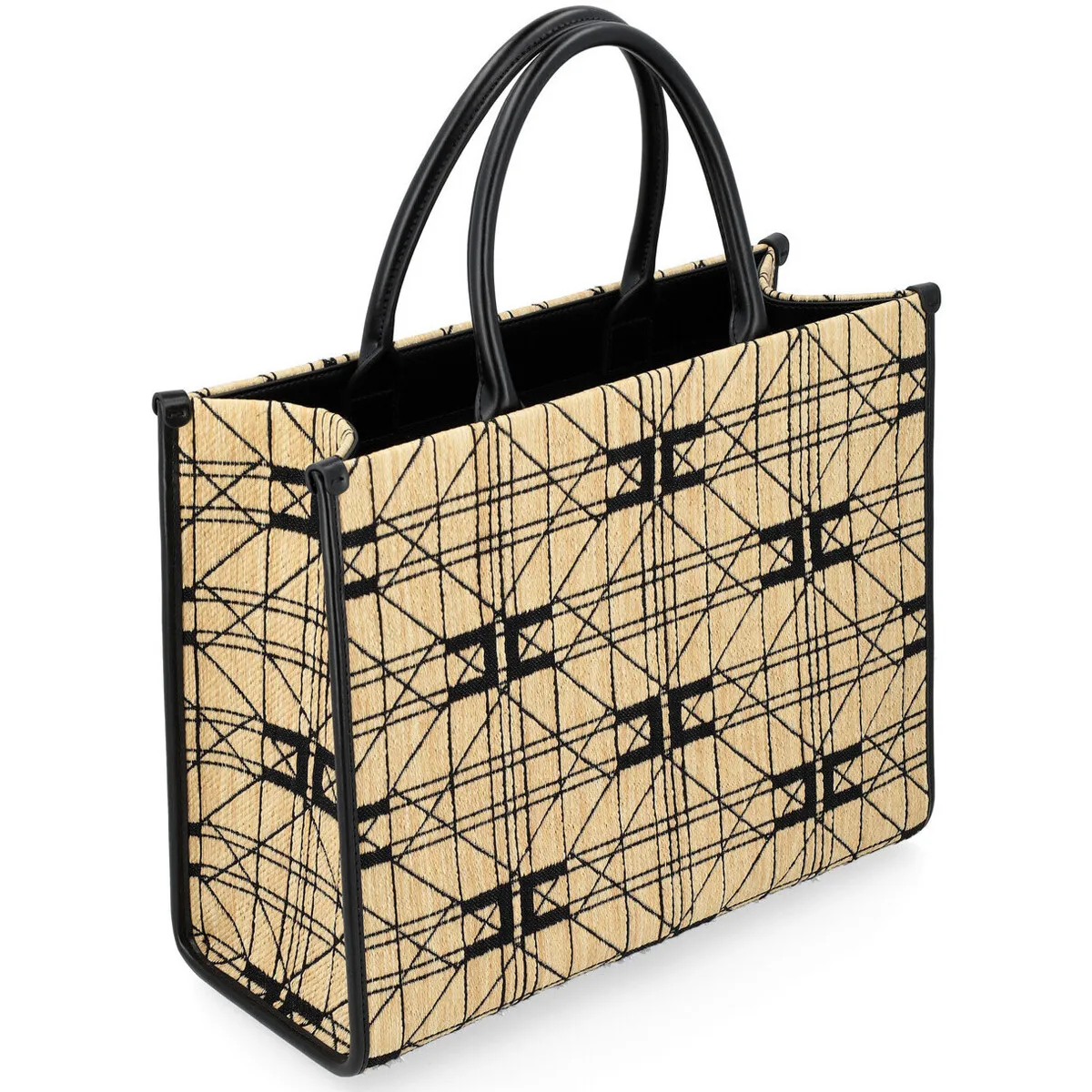 Bolso shopper  en rafia