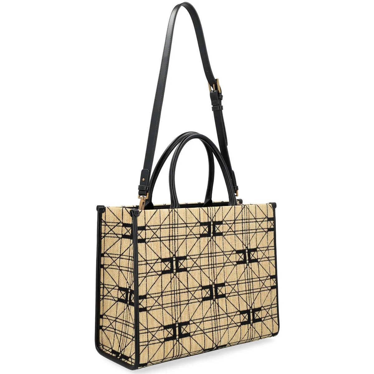 Bolso shopper  en rafia