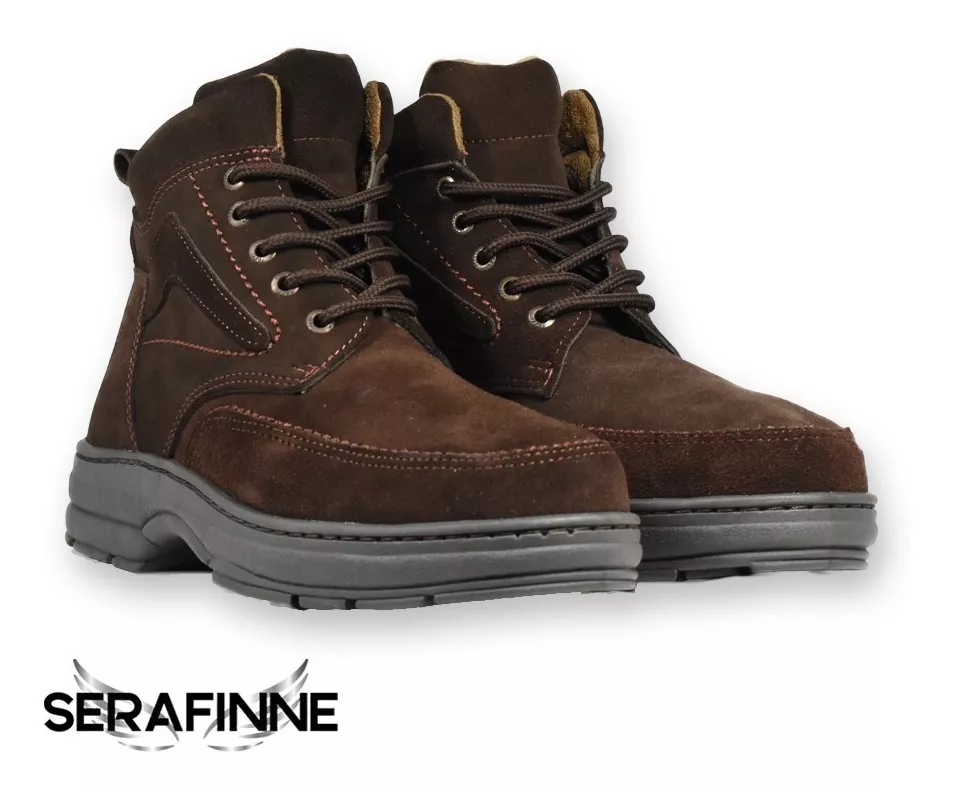 Bota Borcego Urbano Cuero Hombre Free Comfort 601 