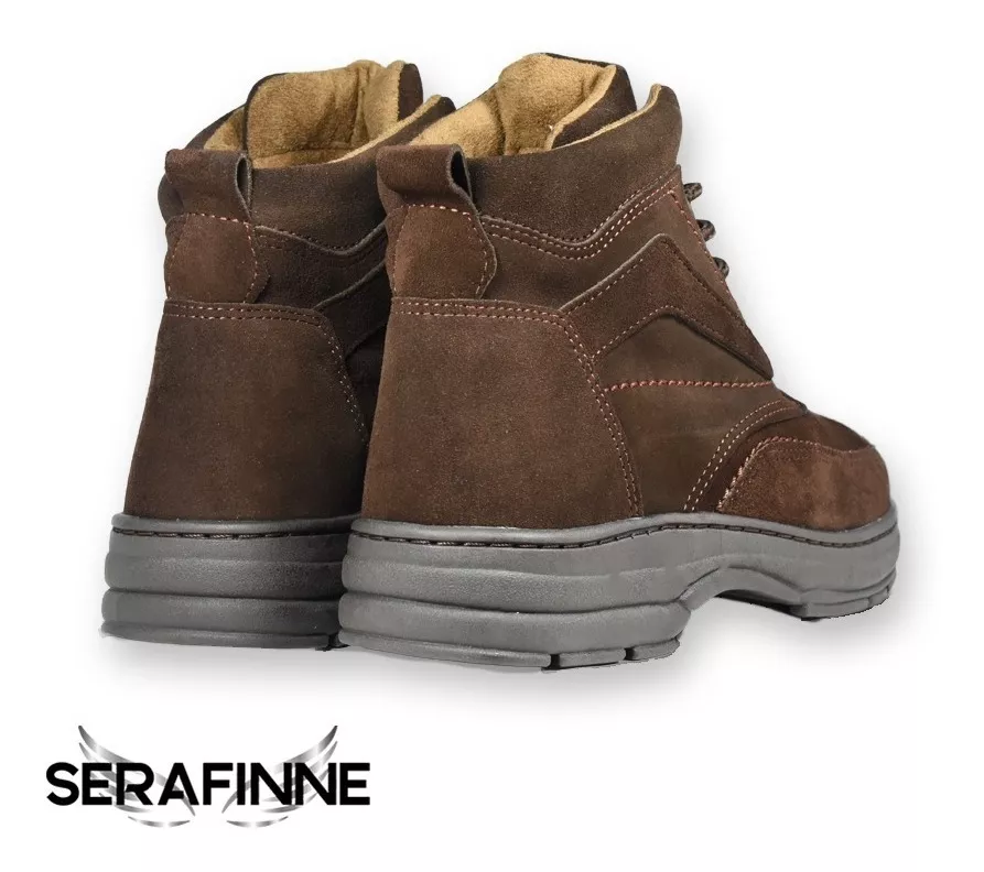 Bota Borcego Urbano Cuero Hombre Free Comfort 601 