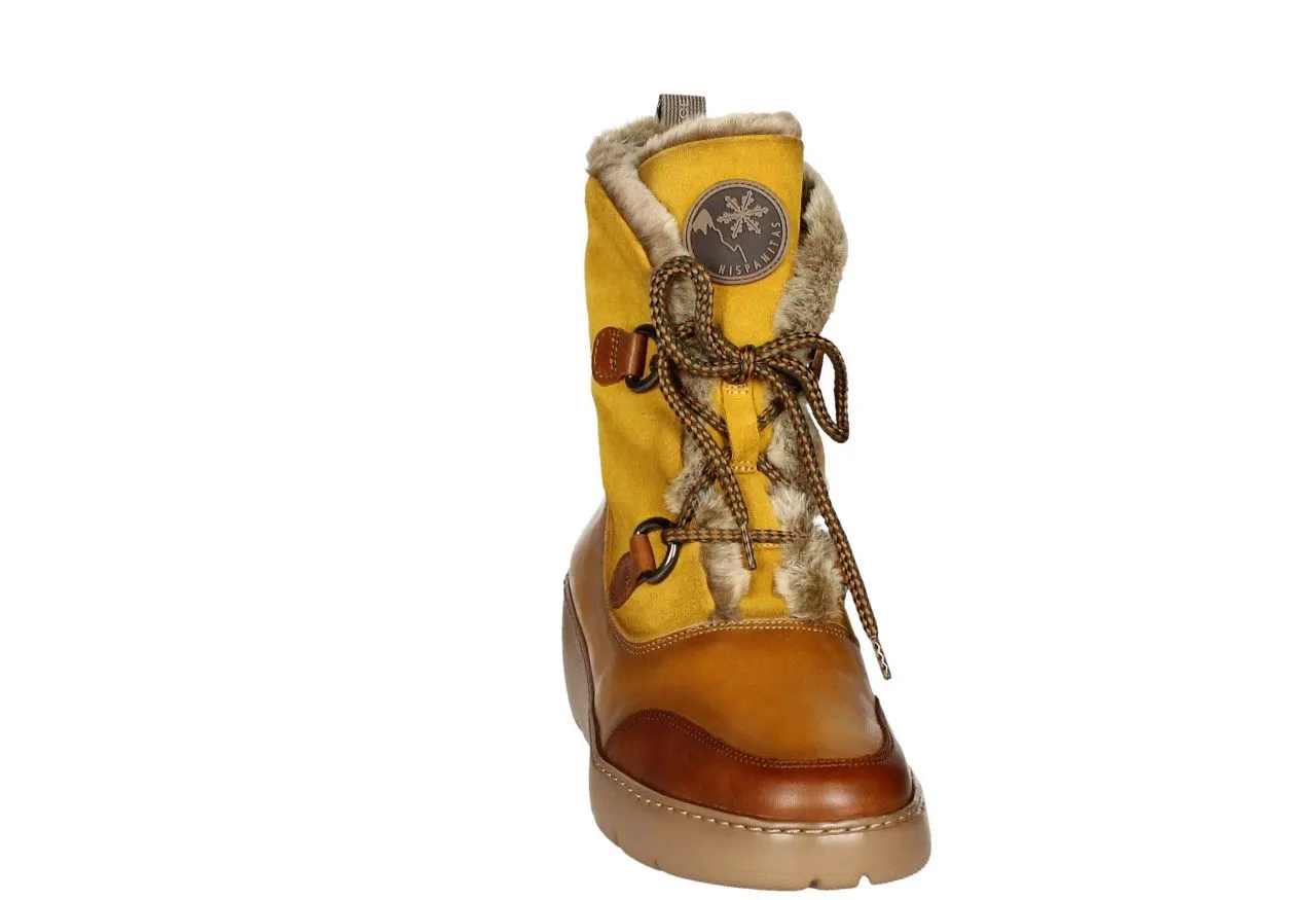 BOTA CORDON CUEROMOSTAZA CON VUELTA PELO