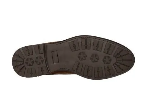 Bota Cordon Lisa Serraje Cuero Piso Goma