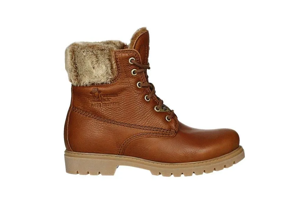 Bota Cordon Napa Grass Cuero Cuello Pelo