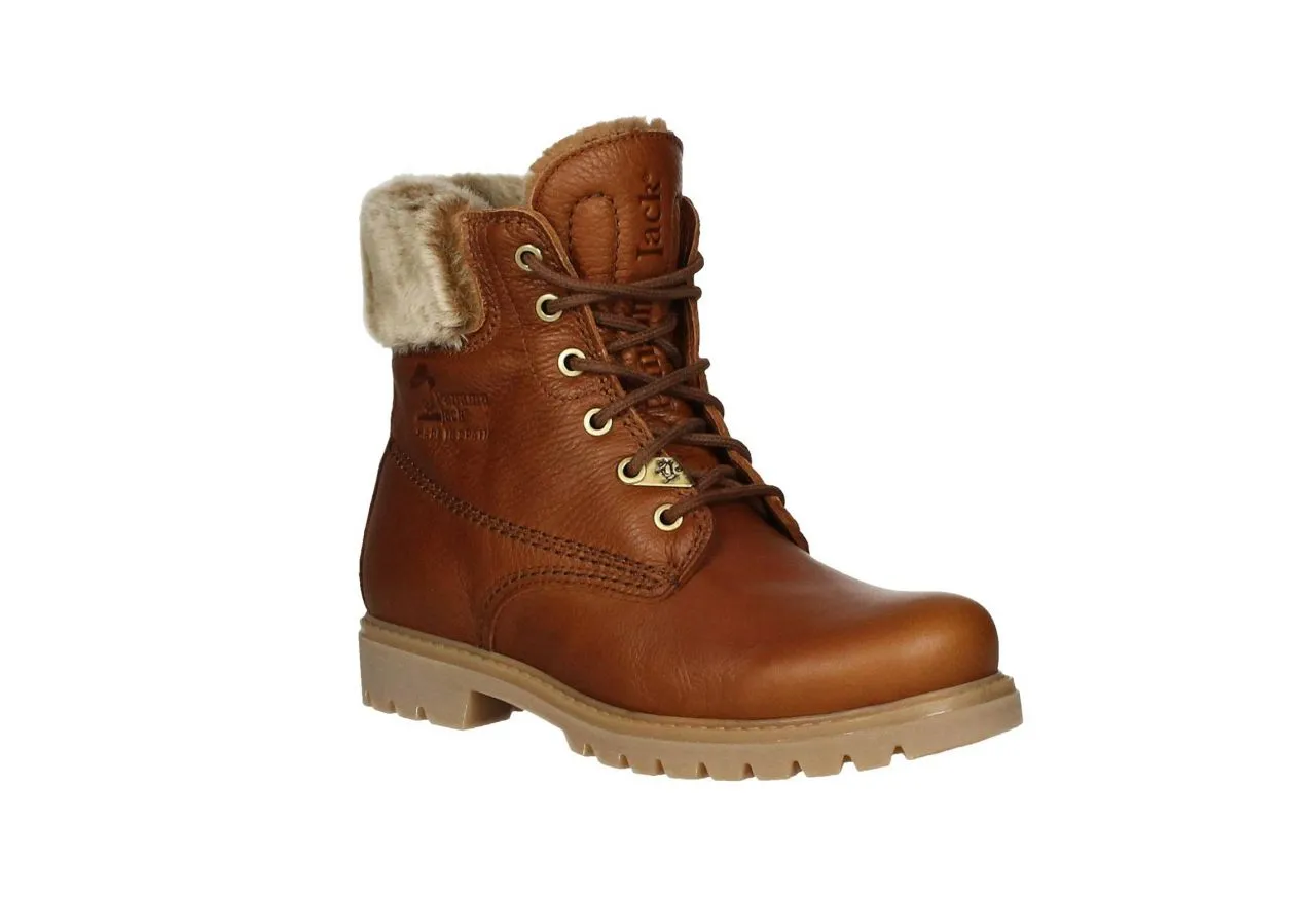Bota Cordon Napa Grass Cuero Cuello Pelo