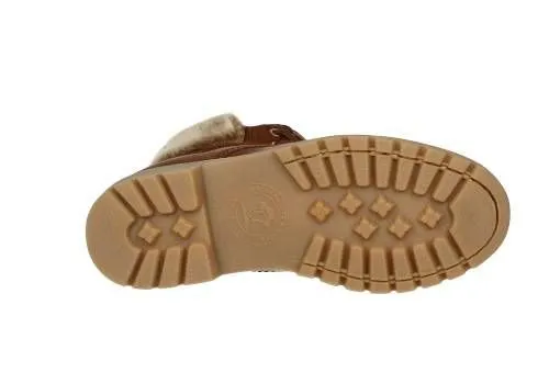Bota Cordon Napa Grass Cuero Cuello Pelo
