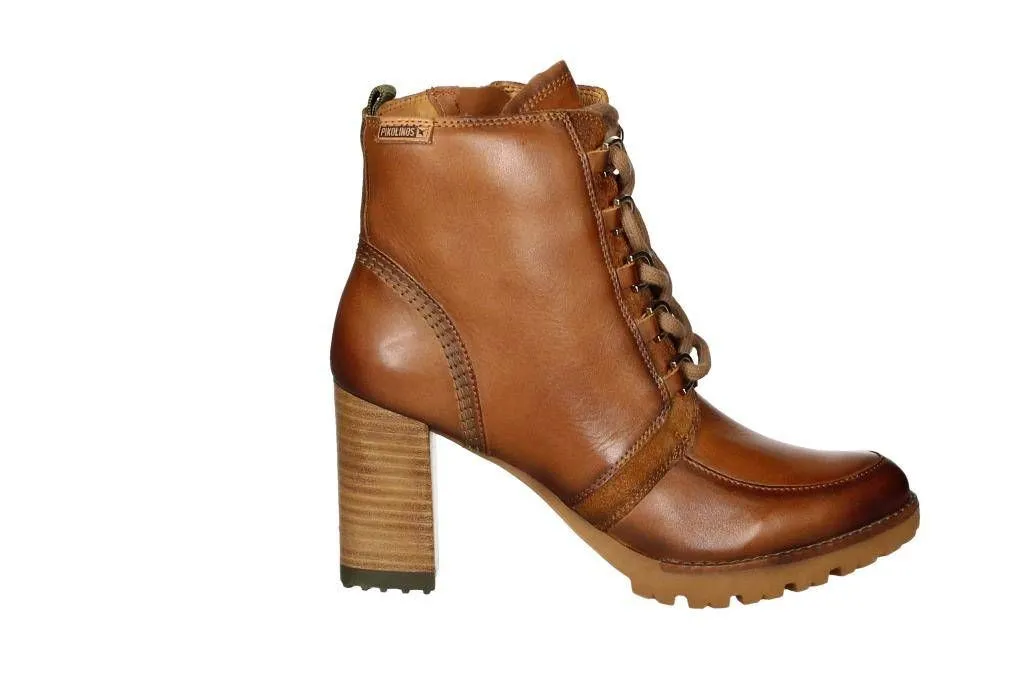 Bota Cordon/cremallera Piel Cuero Carrilleras Nobuck