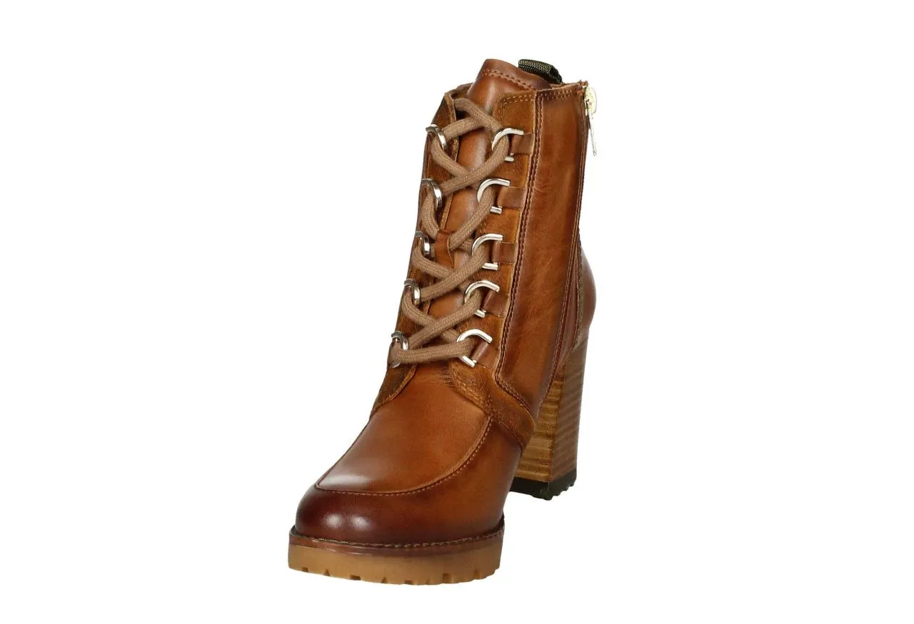 Bota Cordon/cremallera Piel Cuero Carrilleras Nobuck