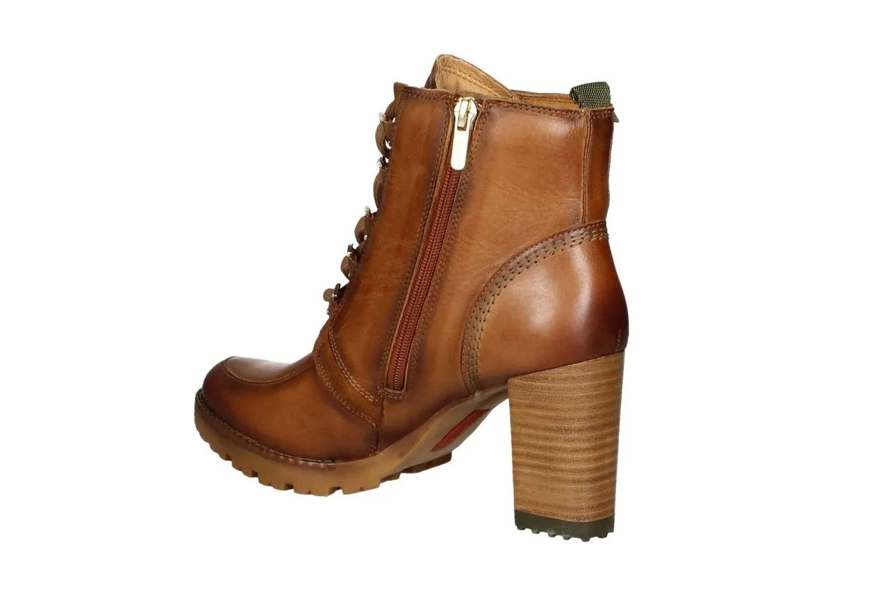 Bota Cordon/cremallera Piel Cuero Carrilleras Nobuck