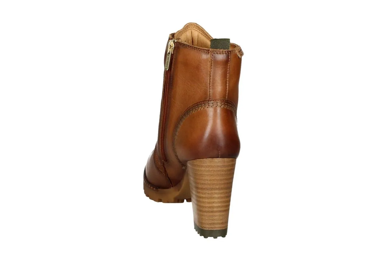 Bota Cordon/cremallera Piel Cuero Carrilleras Nobuck
