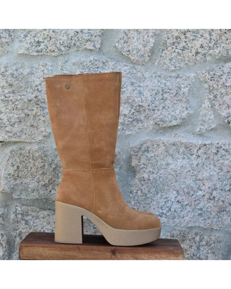 Bota crepé de piel TOP3SHOES 22892 cuero