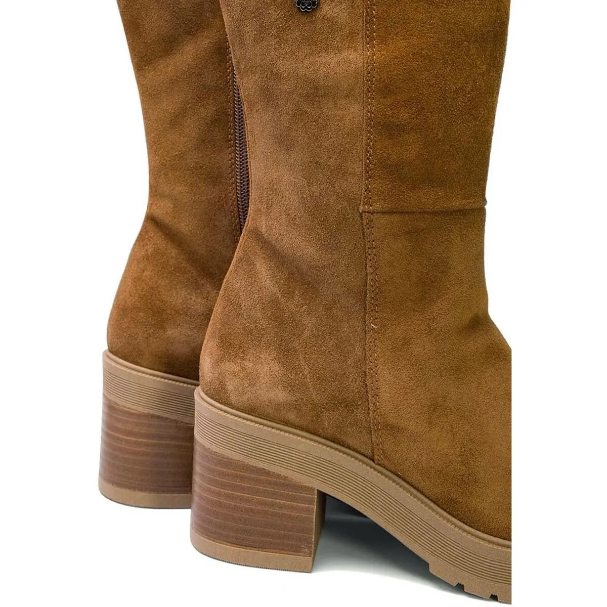 BOTA DE SERRAJE CON TACÓN  ROXANA 4539 CUERO