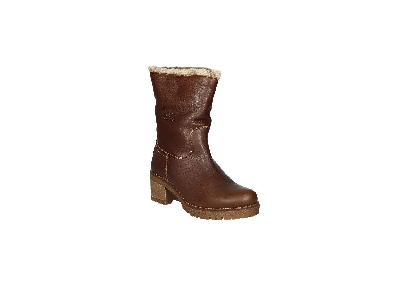 Bota Enteriza Napa Grass Cuero Cuello Vuelto Pelos