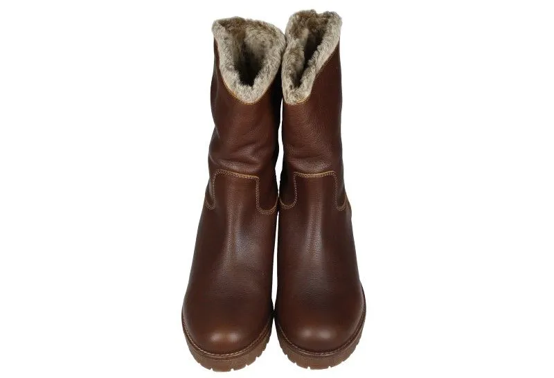 Bota Enteriza Napa Grass Cuero Cuello Vuelto Pelos