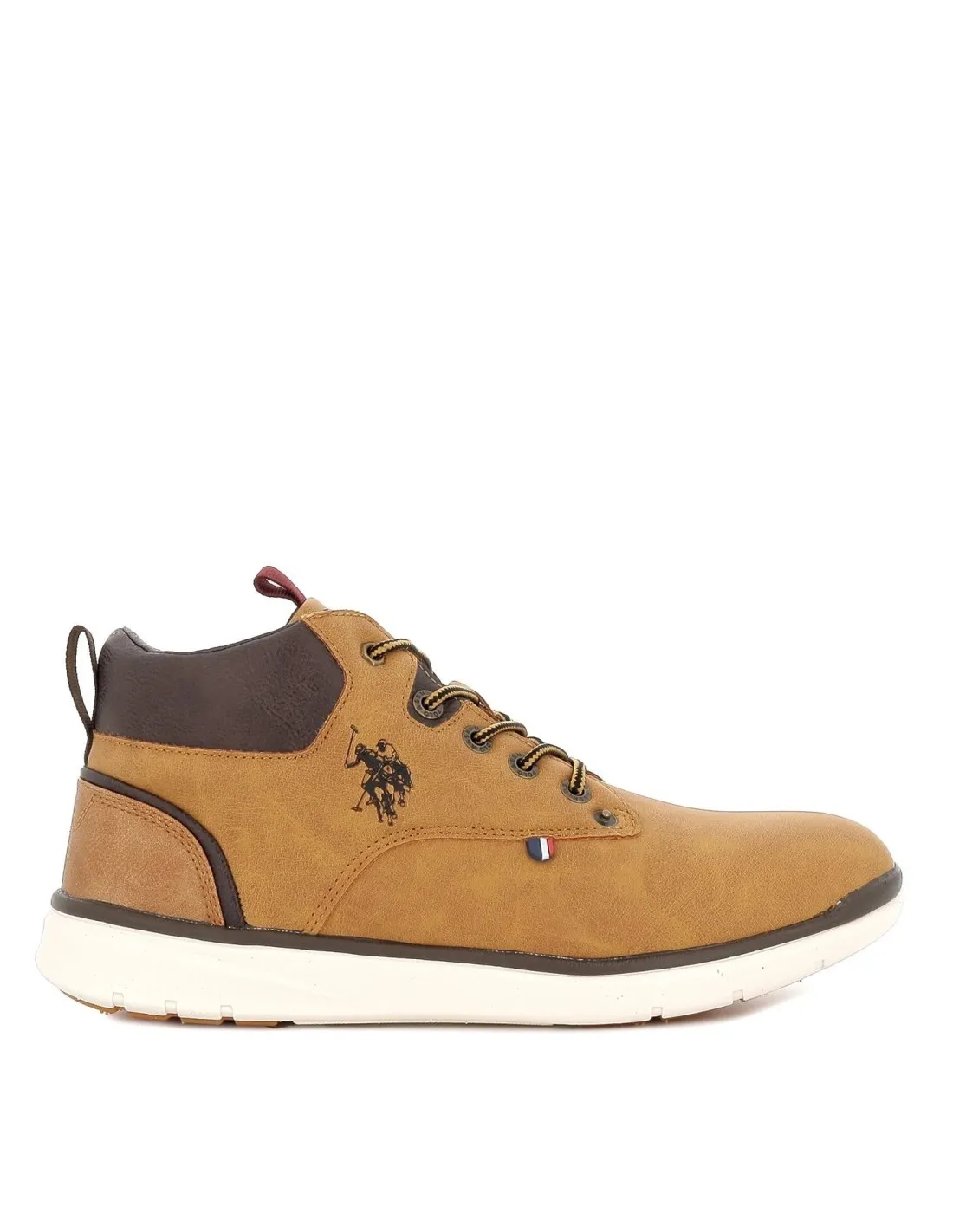 Bota hombre cordones cuero claro U.S. POLO ASSN.