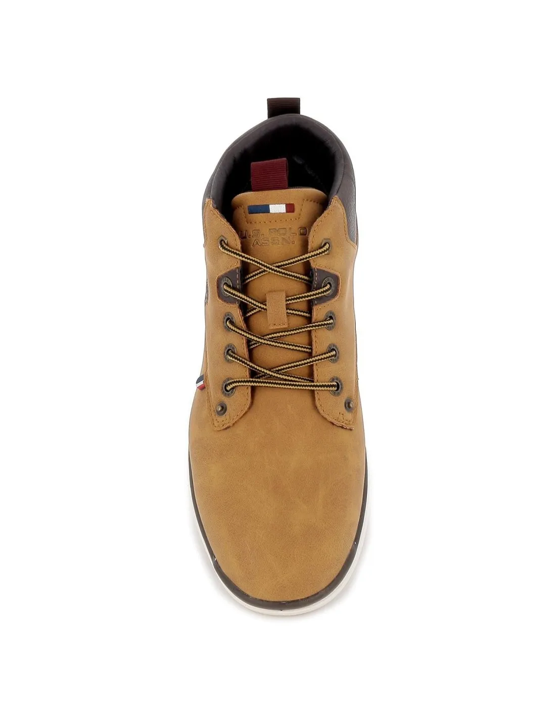 Bota hombre cordones cuero claro U.S. POLO ASSN.