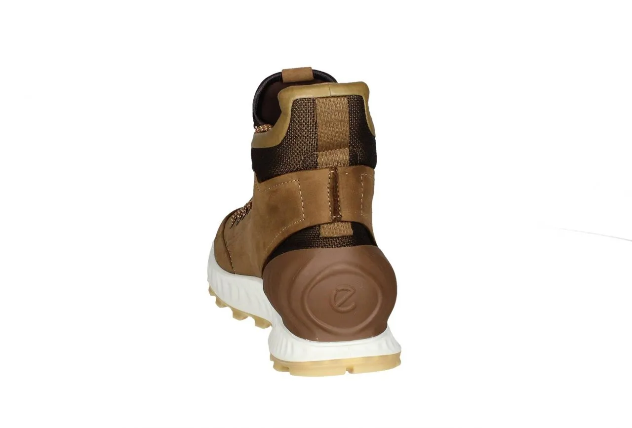 Bota Media CaÑa Cordon Nobuck Cuero P.goma
