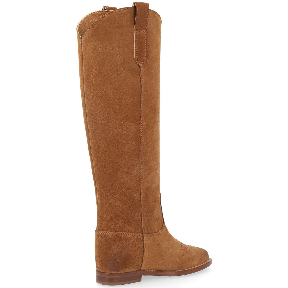 Bota  modelo 4177 en ante color cuero