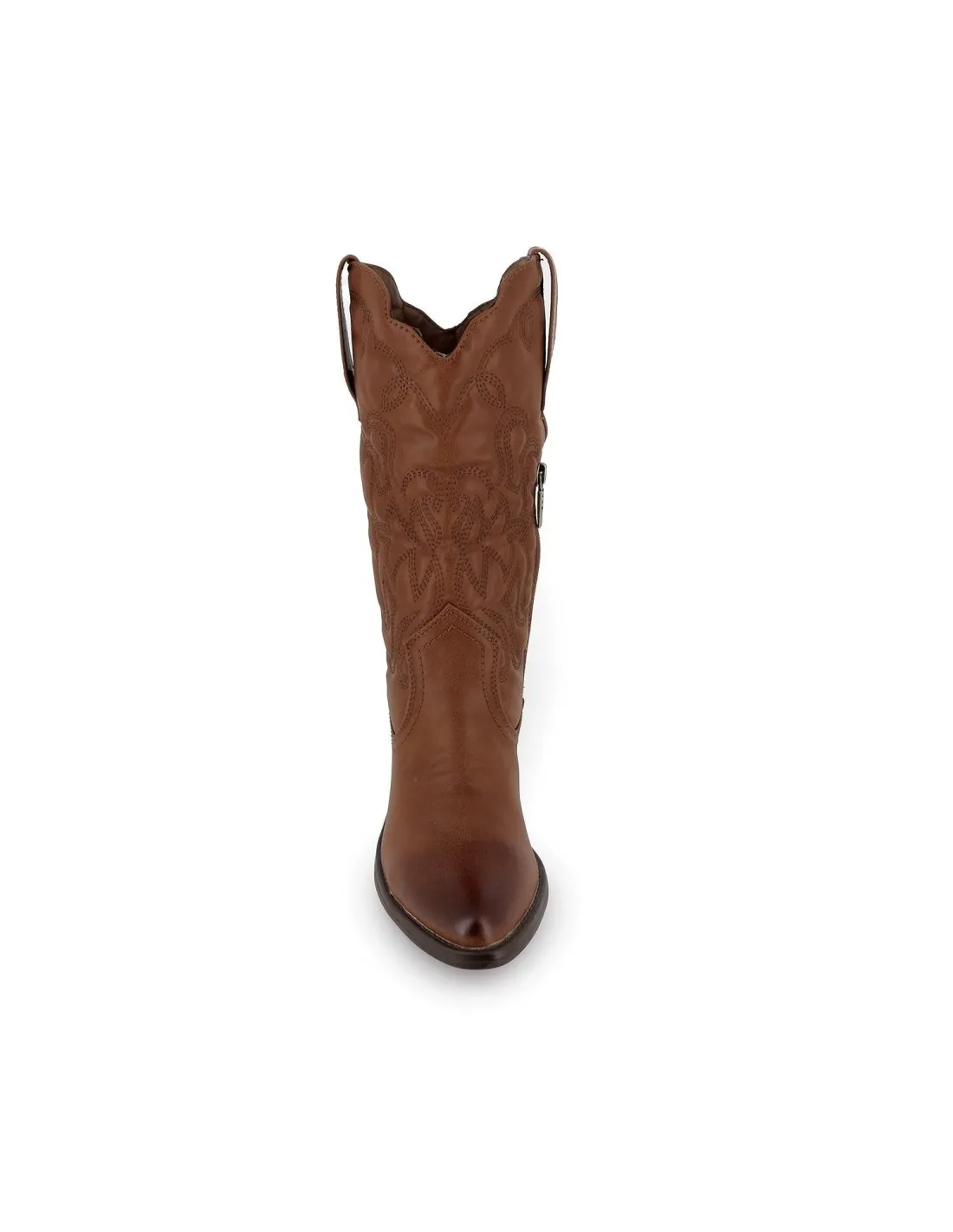 Bota tejana tacón para mujer cuero Mustang
