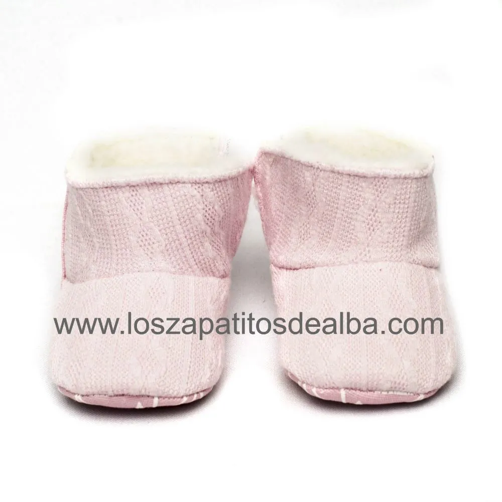 Botas Bebés Rosa Sin Suela Modelo Nancy