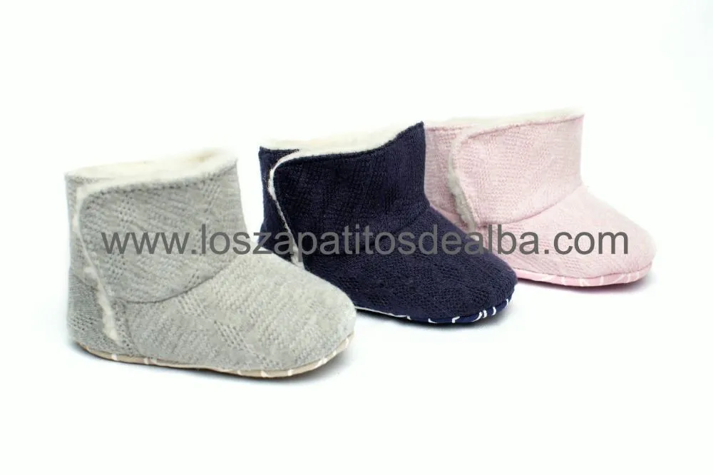 Botas Bebés Rosa Sin Suela Modelo Nancy