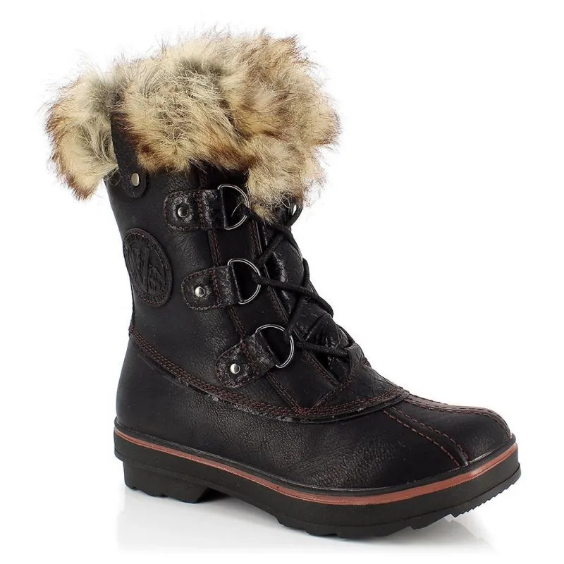 Botas de invierno para mujer Kimberfeel Camille (cocodrilo negro)