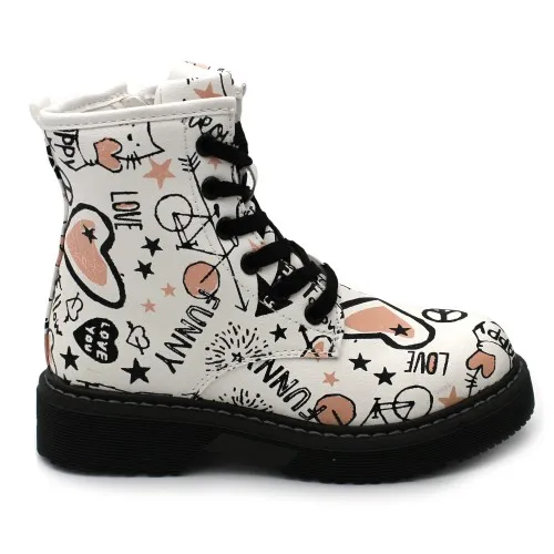 Botas militares grafiti BUBBLE KIDS 3484