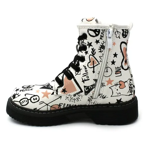 Botas militares grafiti BUBBLE KIDS 3484