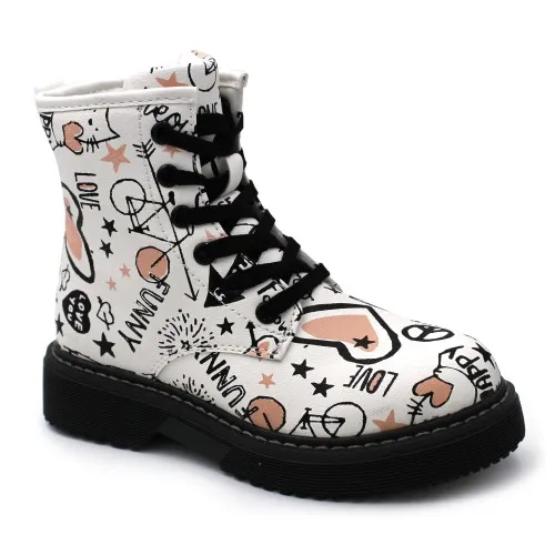 Botas militares grafiti BUBBLE KIDS 3484