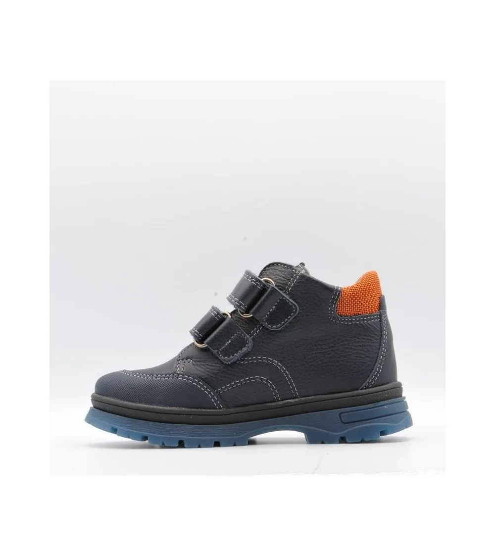 BOTAS NIÑO PABLOSKY DOBLE VELCRO PIEL MARINO