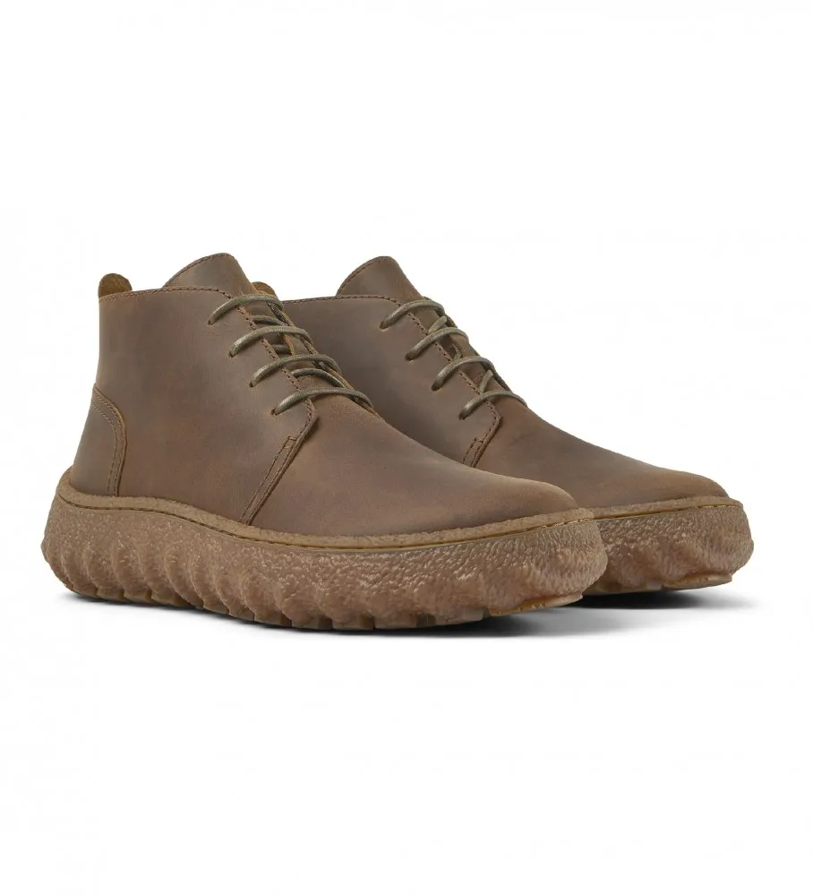 Botines de piel Ground marrón