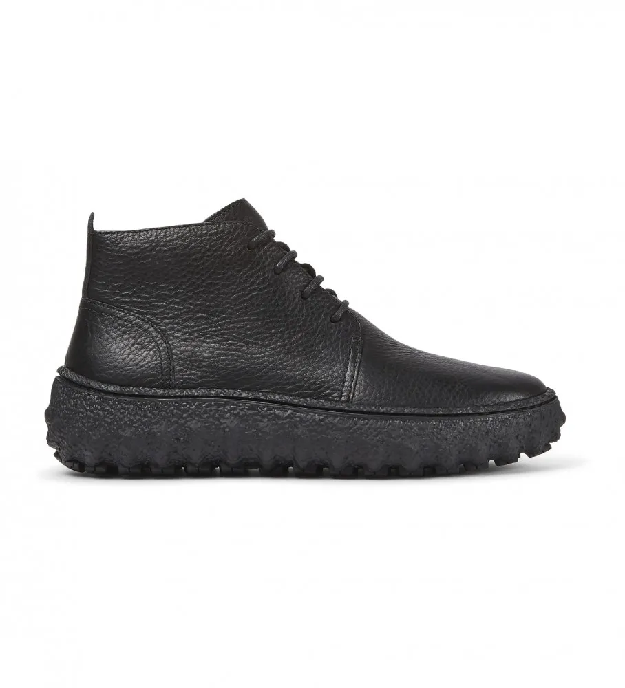 Botines de piel Ground negro