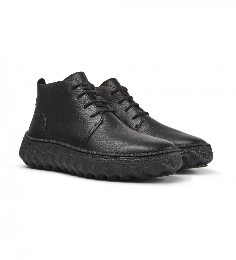 Botines de piel Ground negro