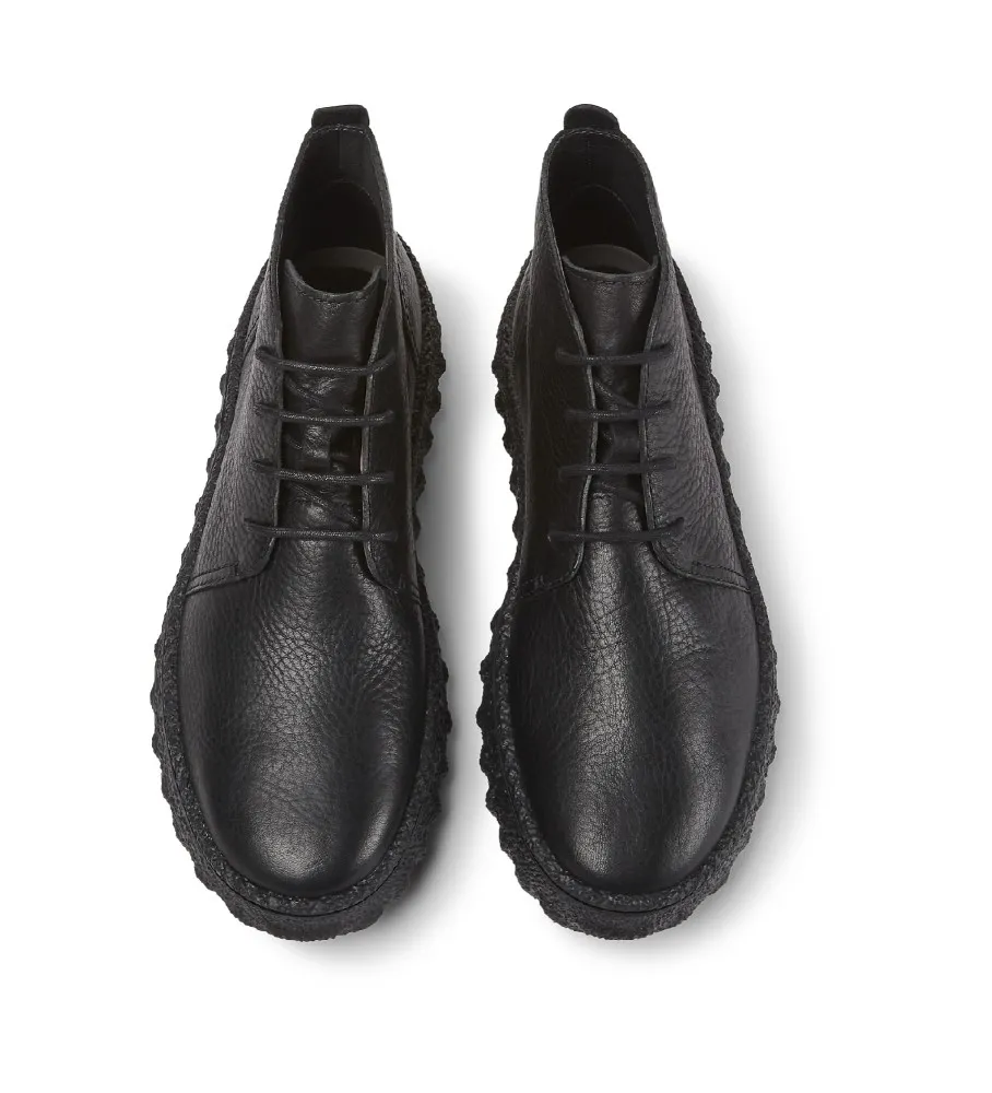 Botines de piel Ground negro