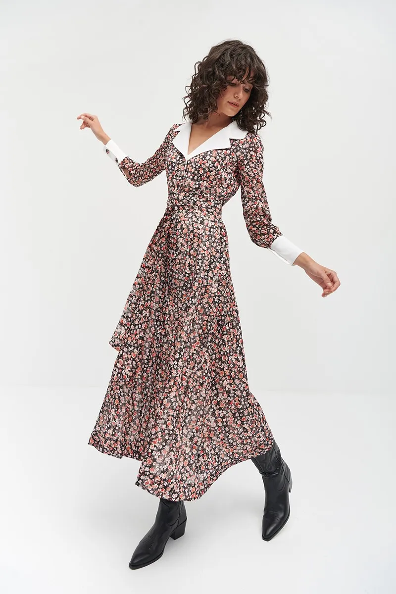 Camisero midi flores
