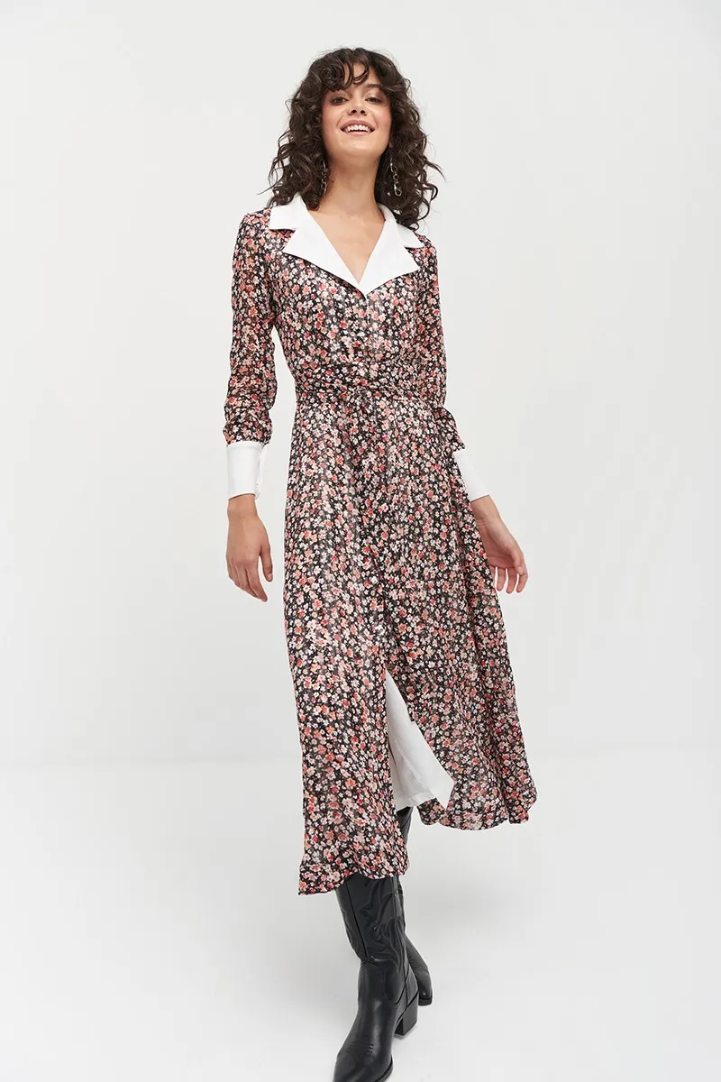 Camisero midi flores