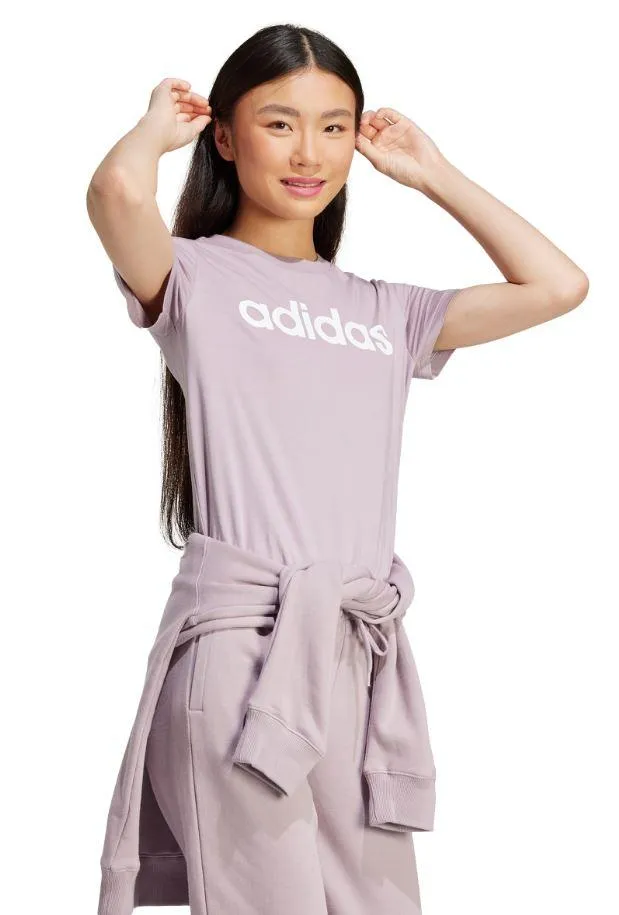 Camiseta Adidas Essentials Linear Lila