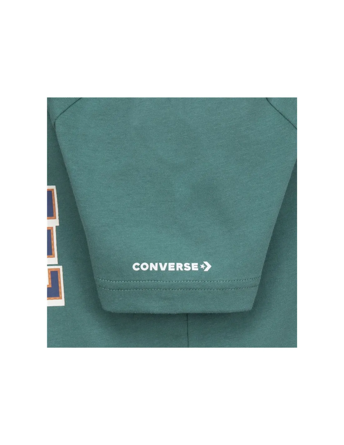 Camiseta Converse Script Sneaker Gfx Sse Niño Verde