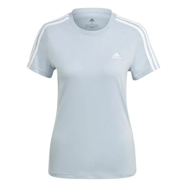 Camiseta Mujer Adidas Essentials 3stripes Azul