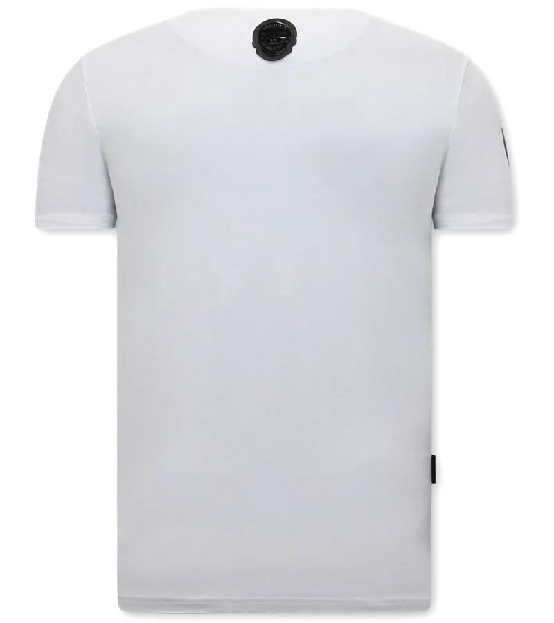 CAMISETAS ESTAMPADAS SONS OF ANARCHY MC  BLANCO