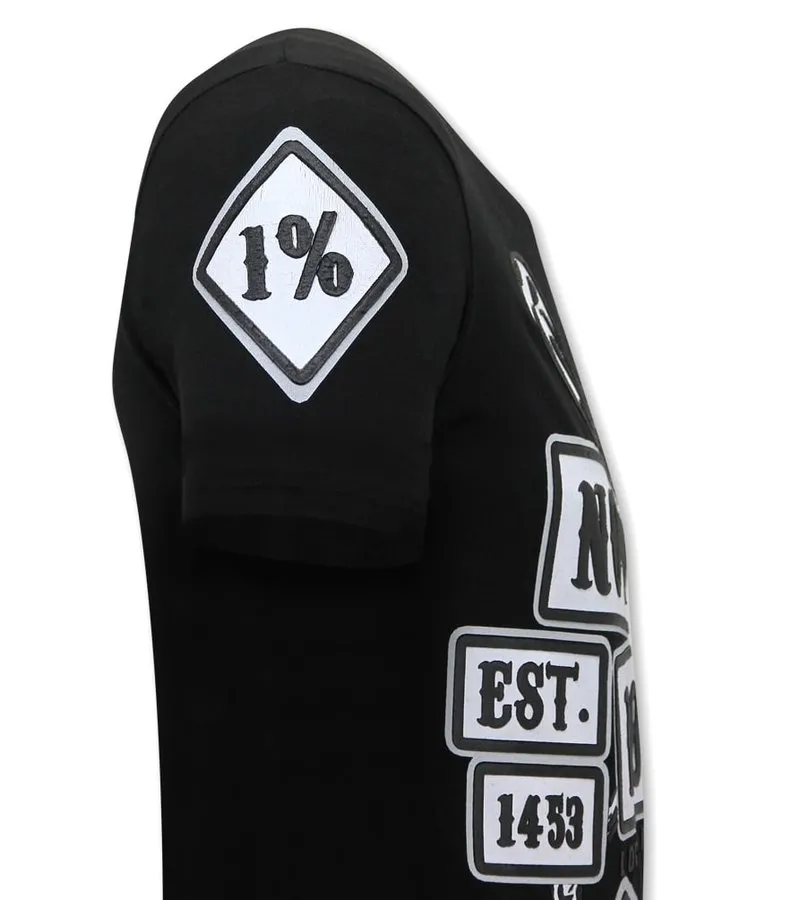 CAMISETAS ESTAMPADAS SONS OF ANARCHY MC  NEGRO
