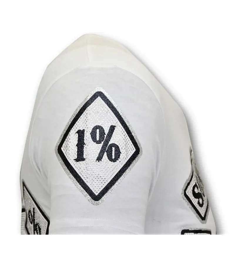 CAMISETAS ESTAMPADAST  SONS OF ANARCHY MC  BLANCO