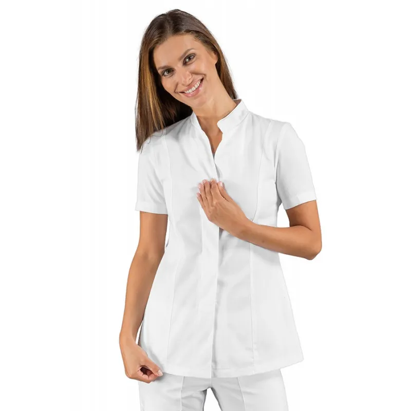 CASACA LABORAL DE MUJER HIBISCUS BLANCA  OFERTA